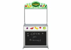 Delta Children Reversible 4-in-1 Pretend Play Center With Chalkboard & Storage What's New