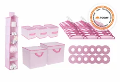 Delta Children Storage & Organization 48 Piece Nursery Storage Set