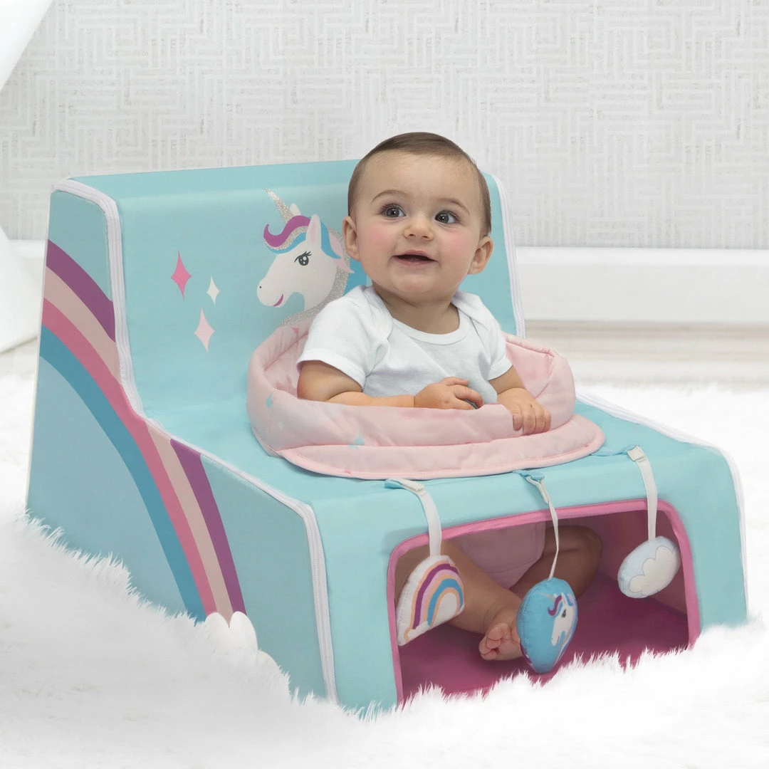 Delta Children Unicorn Sit N Play Portable Activity Seat For Babies 3 Delta Children Unicorn Sit N Play Portable Activity Seat For Babies