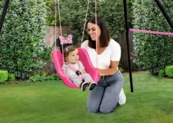 Delta Children Minnie Mouse 2-in-1 Outdoor Kids Swing