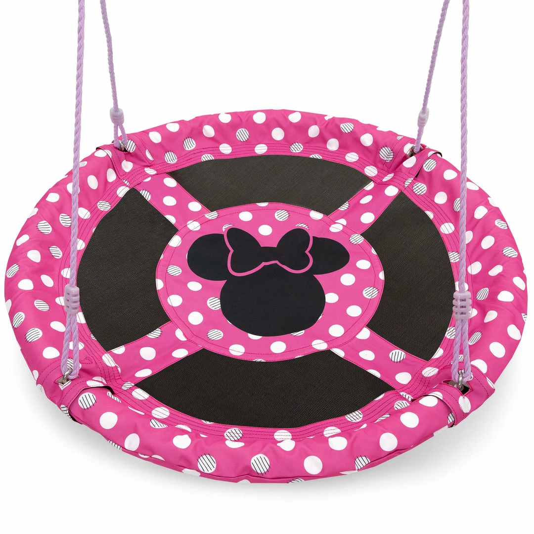 Delta Children Minnie Mouse 40-Inch Saucer Swing For Kids 4 Delta Children Minnie Mouse 40-Inch Saucer Swing For Kids