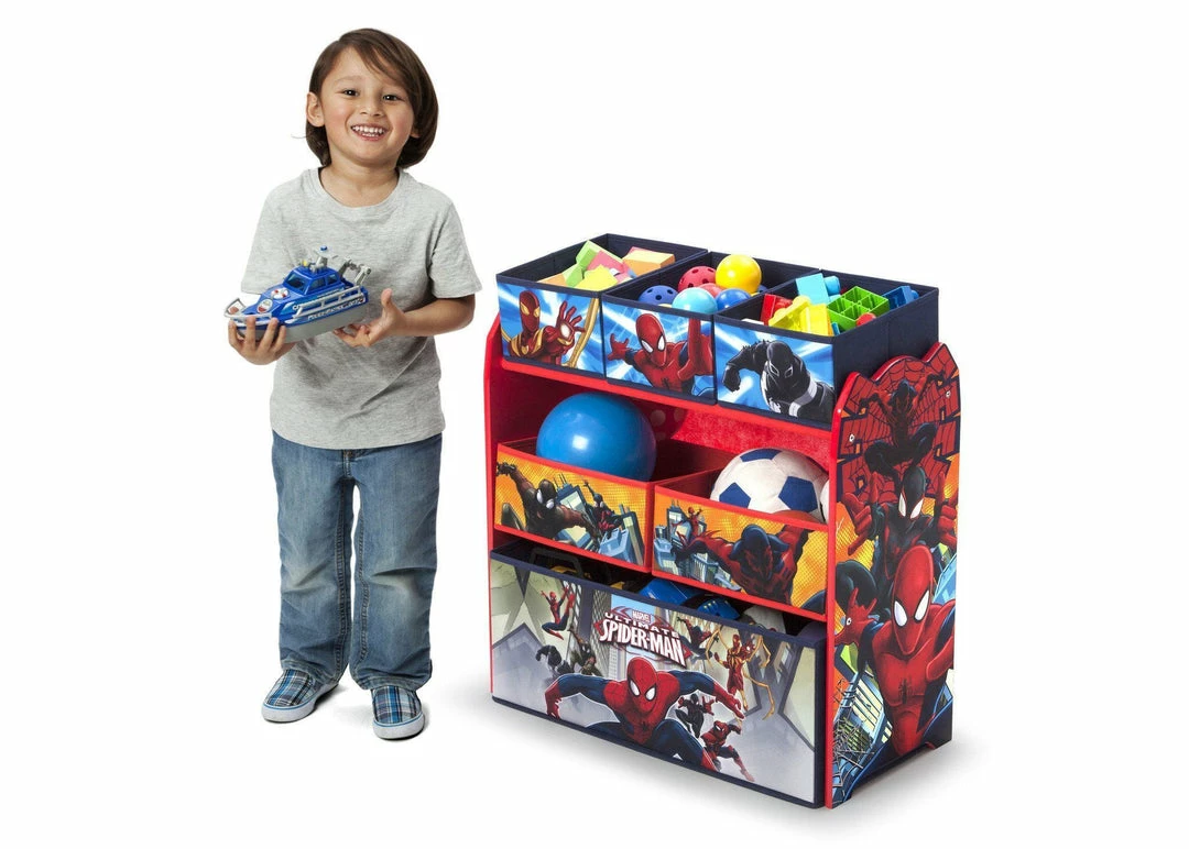 Delta Children Spider-Man Multi-Bin Toy Organizer 5 Delta Children Spider-Man Multi-Bin Toy Organizer