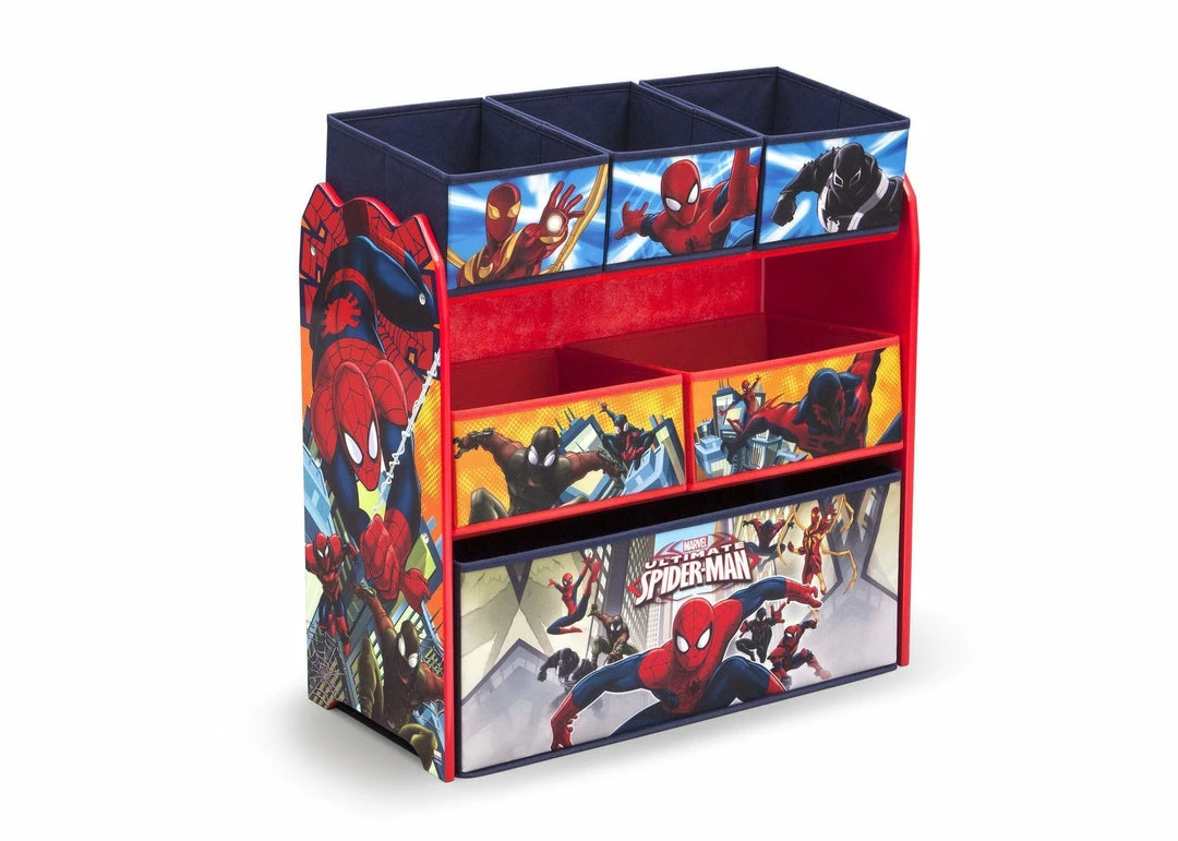 Delta Children Spider-Man Multi-Bin Toy Organizer 3 Delta Children Spider-Man Multi-Bin Toy Organizer