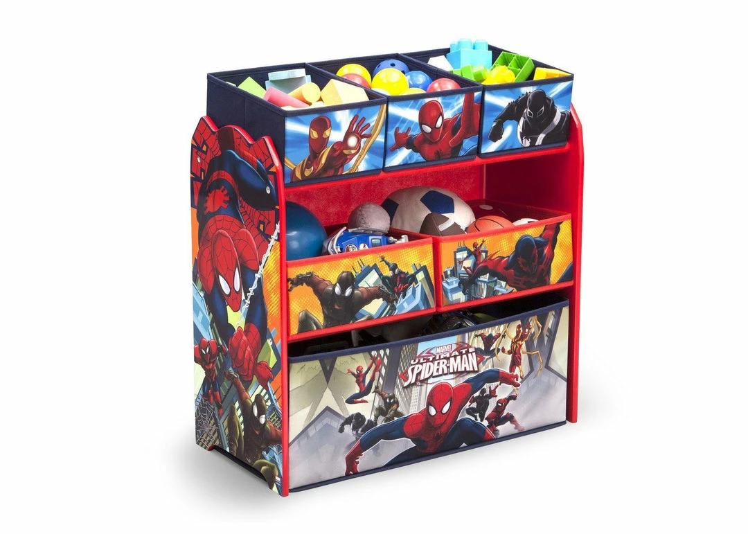 Delta Children Spider-Man Multi-Bin Toy Organizer 7 Delta Children Spider-Man Multi-Bin Toy Organizer