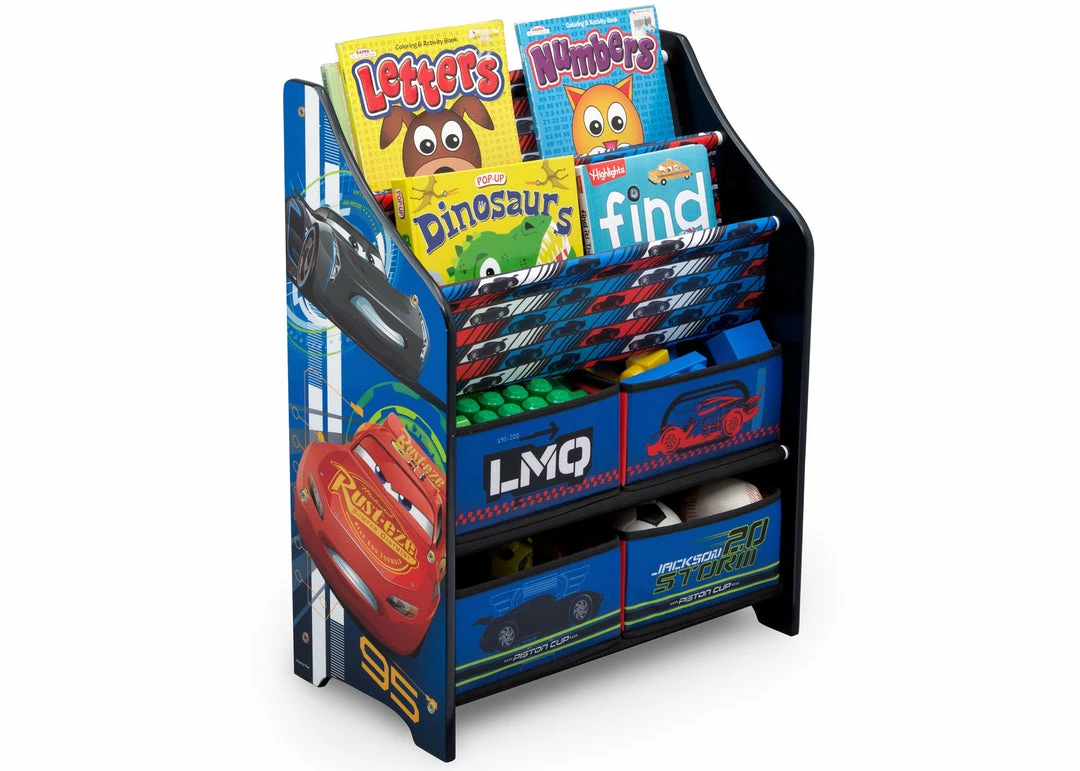 Delta Children/ Disney/Pixar Storage Cars Book And Toy Organizer 5 Delta Children/ Disney/Pixar Storage Cars Book And Toy Organizer