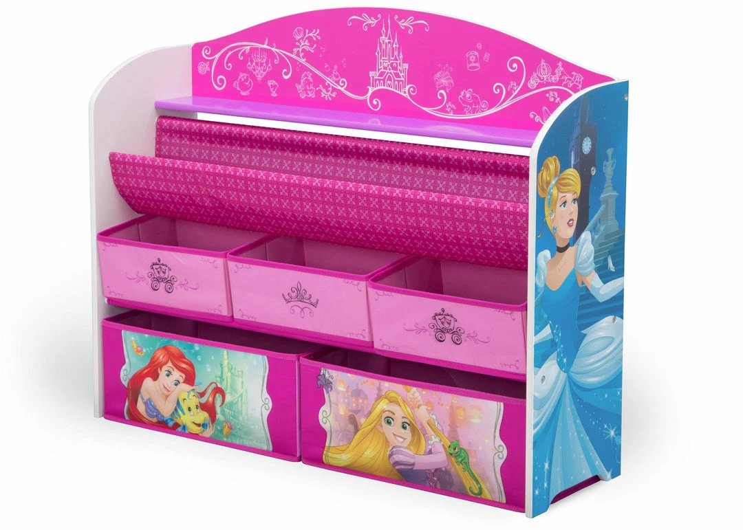 Delta Children Princess Deluxe Book & Toy Organizer 5 Delta Children Princess Deluxe Book & Toy Organizer