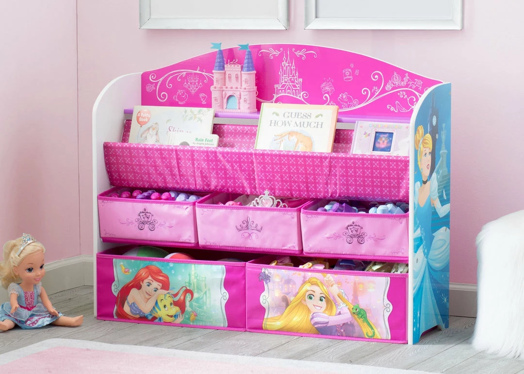 Delta Children Princess Deluxe Book & Toy Organizer 3 Delta Children Princess Deluxe Book & Toy Organizer