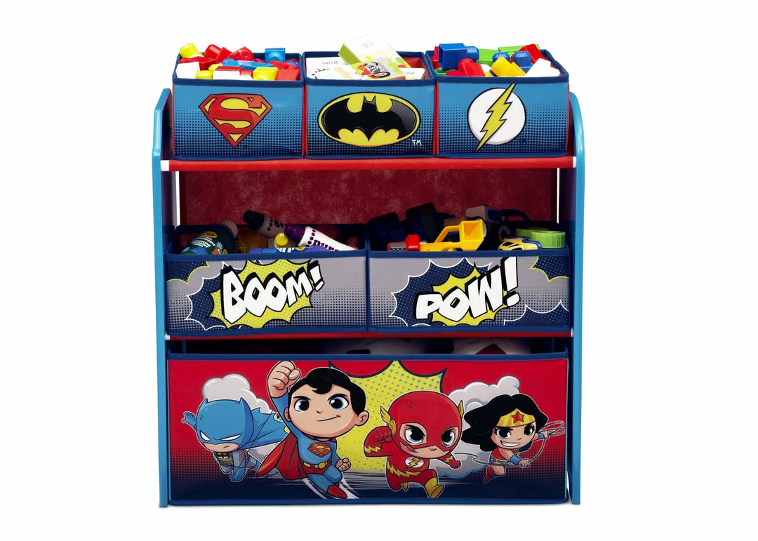 Delta Children Storage Super Friends (Batman | Robin | Superman | Wonder Woman | The Flash) Multi-Bin Toy Organizer 7 Delta Children Storage Super Friends (Batman | Robin | Superman | Wonder Woman | The Flash) Multi-Bin Toy Organizer