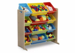 Delta Children Kids Toy Storage Organizer With 12 Plastic Bins