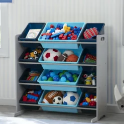 Delta Children Kids Toy Storage Organizer With 12 Plastic Bins