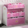Delta Children Storage Princess Crown Multi-Bin Toy Organizer, White/Pink 1 Delta Children Storage Princess Crown Multi-Bin Toy Organizer, White/Pink