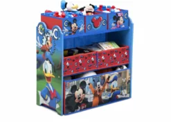 Delta Children Mickey Mouse Multi-Bin Toy Organizer Storage