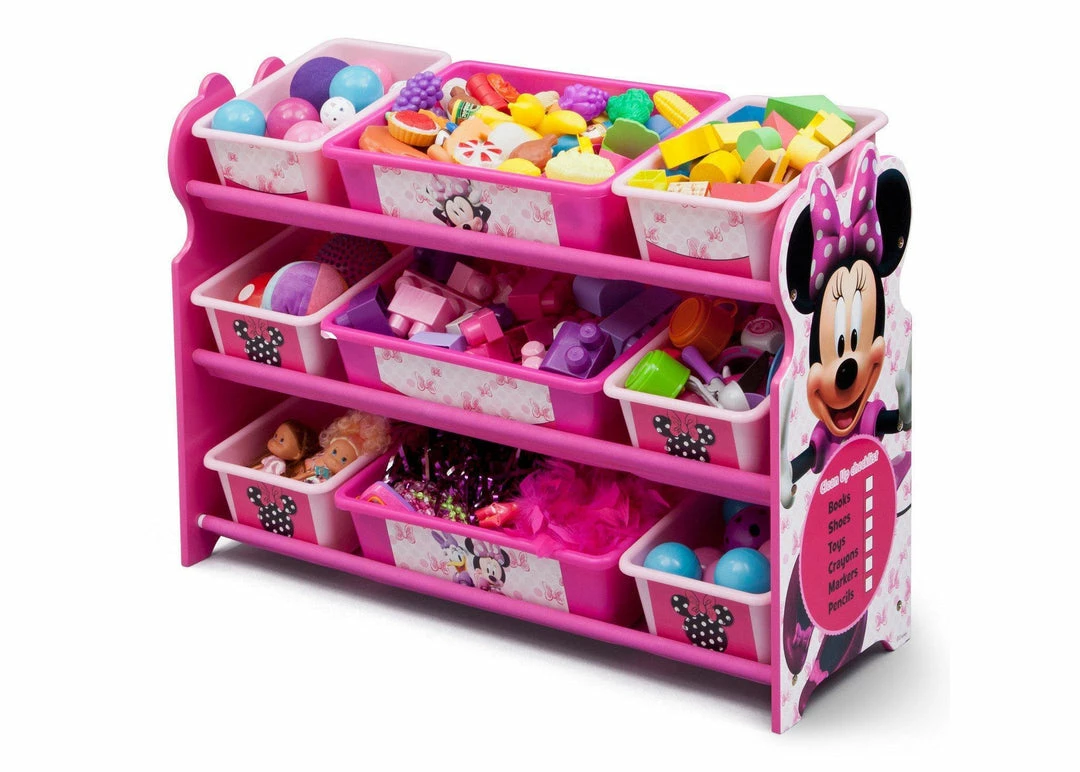 Delta Children Storage Minnie Mouse Plastic 9 Bin Organizer 5 Delta Children Storage Minnie Mouse Plastic 9 Bin Organizer