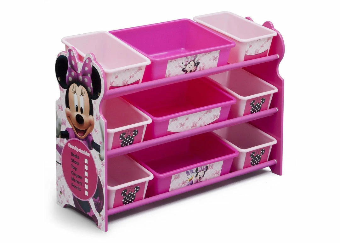 Delta Children Storage Minnie Mouse Plastic 9 Bin Organizer 3 Delta Children Storage Minnie Mouse Plastic 9 Bin Organizer