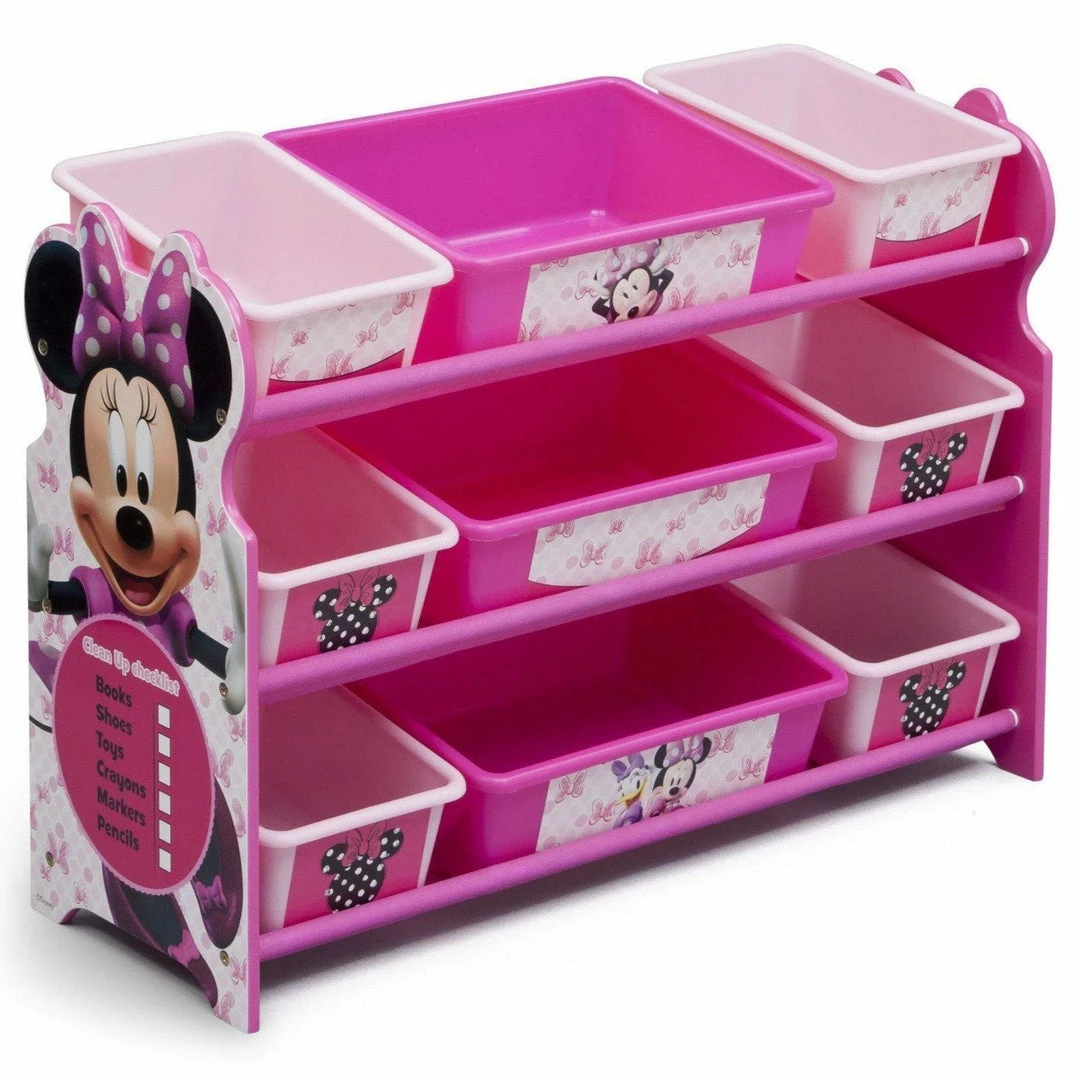 Delta Children Storage Minnie Mouse Plastic 9 Bin Organizer 8 Delta Children Storage Minnie Mouse Plastic 9 Bin Organizer