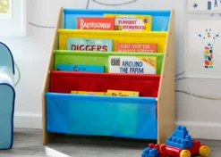 Delta Children Storage & Organization Sling Book Rack Bookshelf For Kids