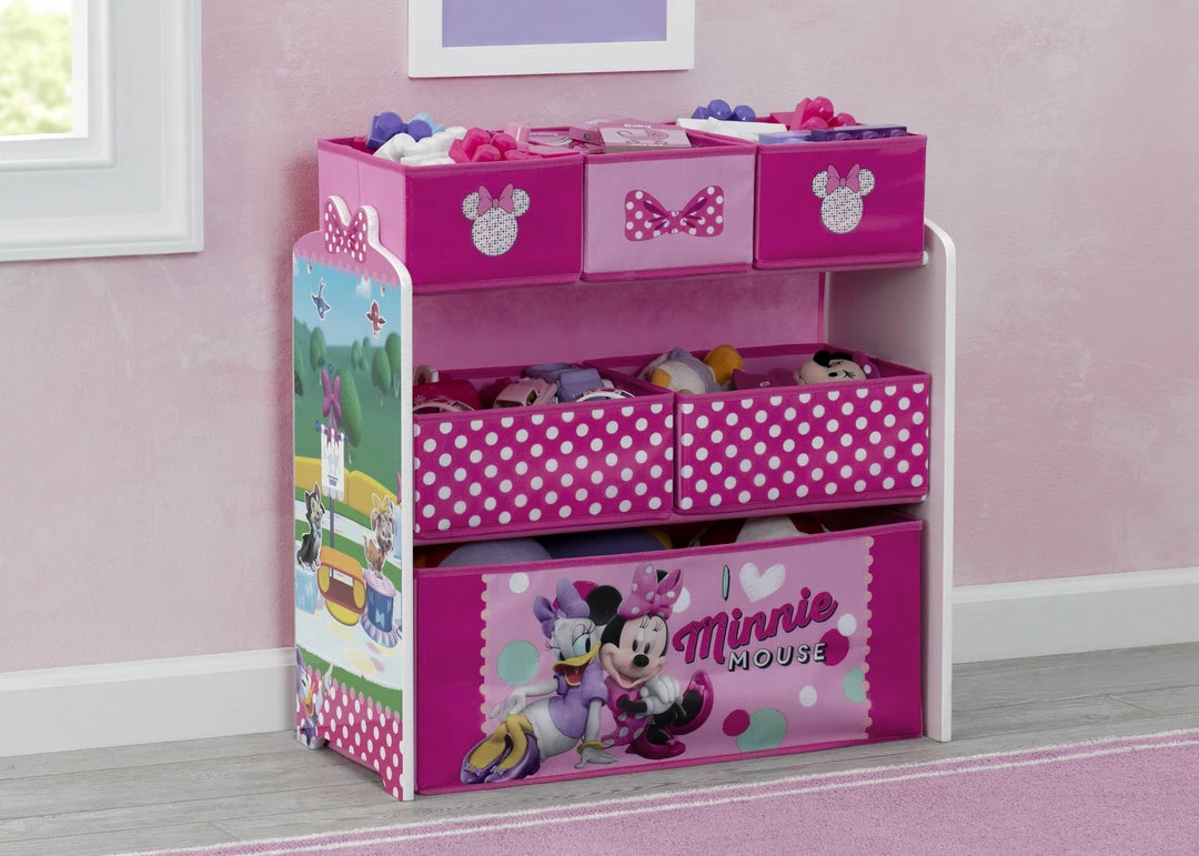 Delta Children Storage Minnie Mouse Design And Store 6 Bin Toy Organizer 3 Delta Children Storage Minnie Mouse Design And Store 6 Bin Toy Organizer