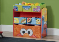 Delta Children Sesame Street Multi-Bin Toy Organizer Storage
