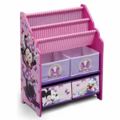 Delta Children Minnie Mouse Book & Toy Organizer Storage