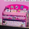 Delta Children Minnie Mouse Deluxe Book & Toy Organizer Storage