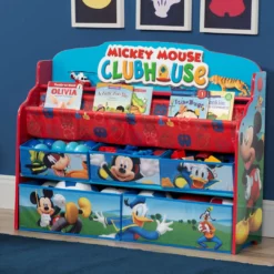 Delta Children Mickey Mouse Deluxe Book & Toy Organizer
