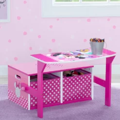 Delta Children Book & Toy Storage Minnie Mouse Activity Bench