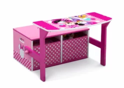 Delta Children Book & Toy Storage Minnie Mouse Activity Bench