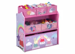 Delta Children Peppa Pig 6 Bin Design And Store Toy Organizer