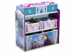 Delta Children Frozen II Design And Store 6 Bin Toy Organizer