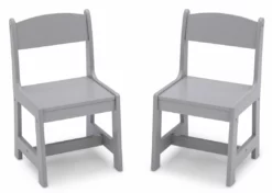 Delta Children Table & Chair Sets MySize Wood Kids Chairs For Playroom (Pack Of 2)