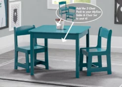 Delta Children Table & Chair Sets MySize Wood Kids Chairs For Playroom (Pack Of 2)