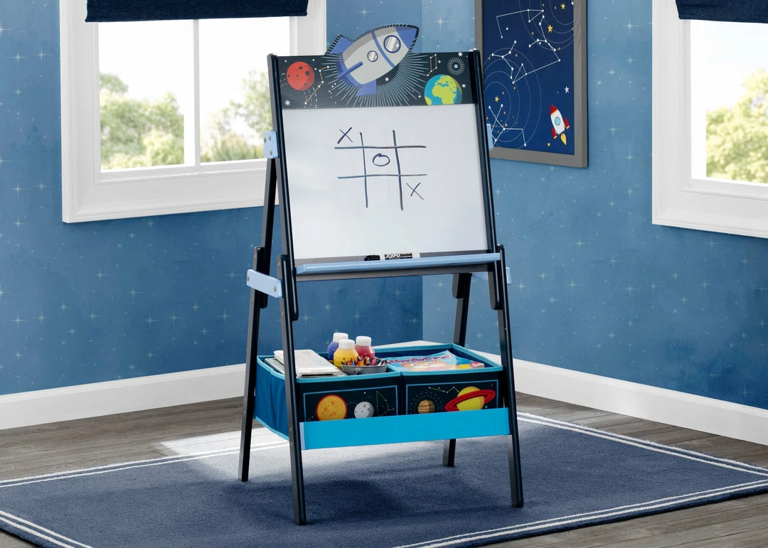 Delta Children Space Adventures Wooden Activity Easel With Storage 3 Delta Children Space Adventures Wooden Activity Easel With Storage