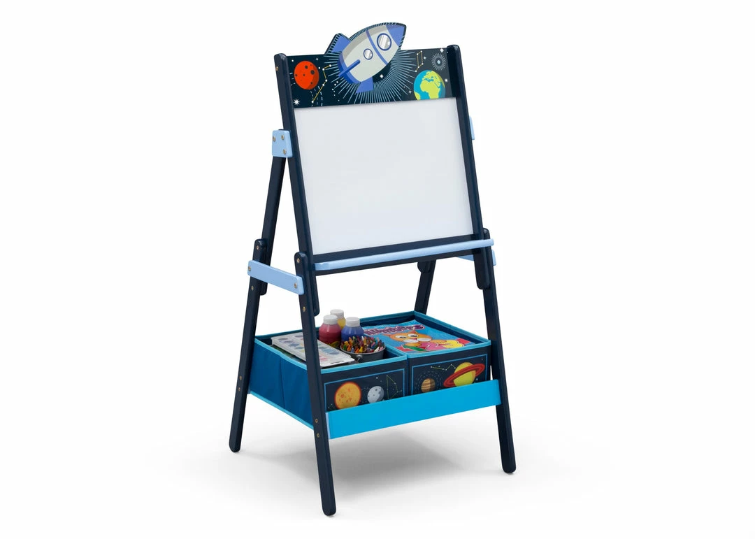 Delta Children Space Adventures Wooden Activity Easel With Storage 4 Delta Children Space Adventures Wooden Activity Easel With Storage