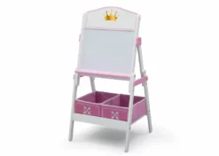 Delta Children Princess Crown Wooden Activity Easel With Storage
