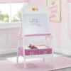 Delta Children Princess Crown Wooden Activity Easel With Storage