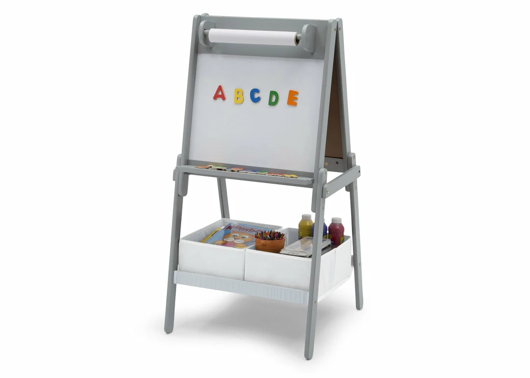 Delta Children Chelsea Double-Sided Storage Easel With Paper Roll And Magnets | Dry Erase Surface & Chalkboard Surface Gifts 6 Delta Children Chelsea Double-Sided Storage Easel With Paper Roll And Magnets | Dry Erase Surface & Chalkboard Surface Gifts