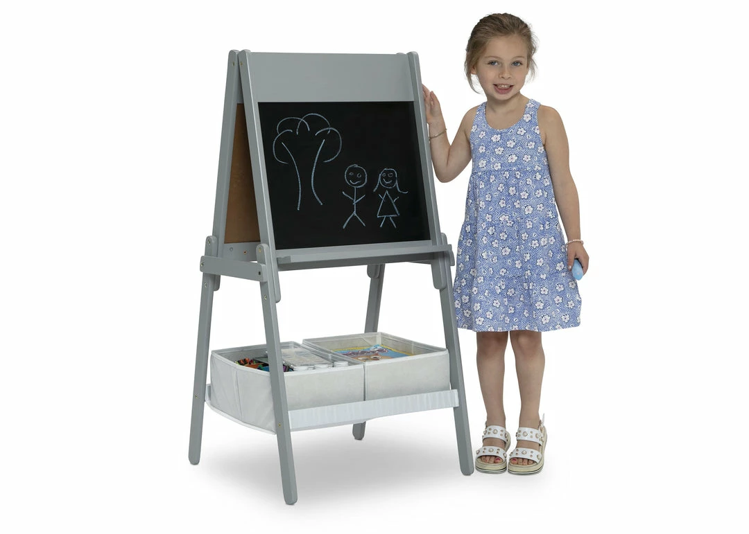 Delta Children Chelsea Double-Sided Storage Easel With Paper Roll And Magnets | Dry Erase Surface & Chalkboard Surface Gifts 7 Delta Children Chelsea Double-Sided Storage Easel With Paper Roll And Magnets | Dry Erase Surface & Chalkboard Surface Gifts