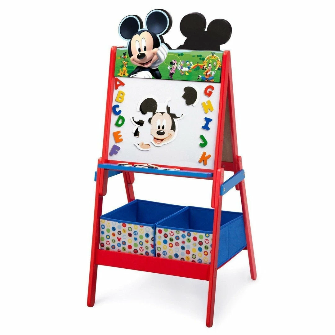 Delta Children Mickey Mouse Wooden Double Sided Activity Easel 9 Delta Children Mickey Mouse Wooden Double Sided Activity Easel
