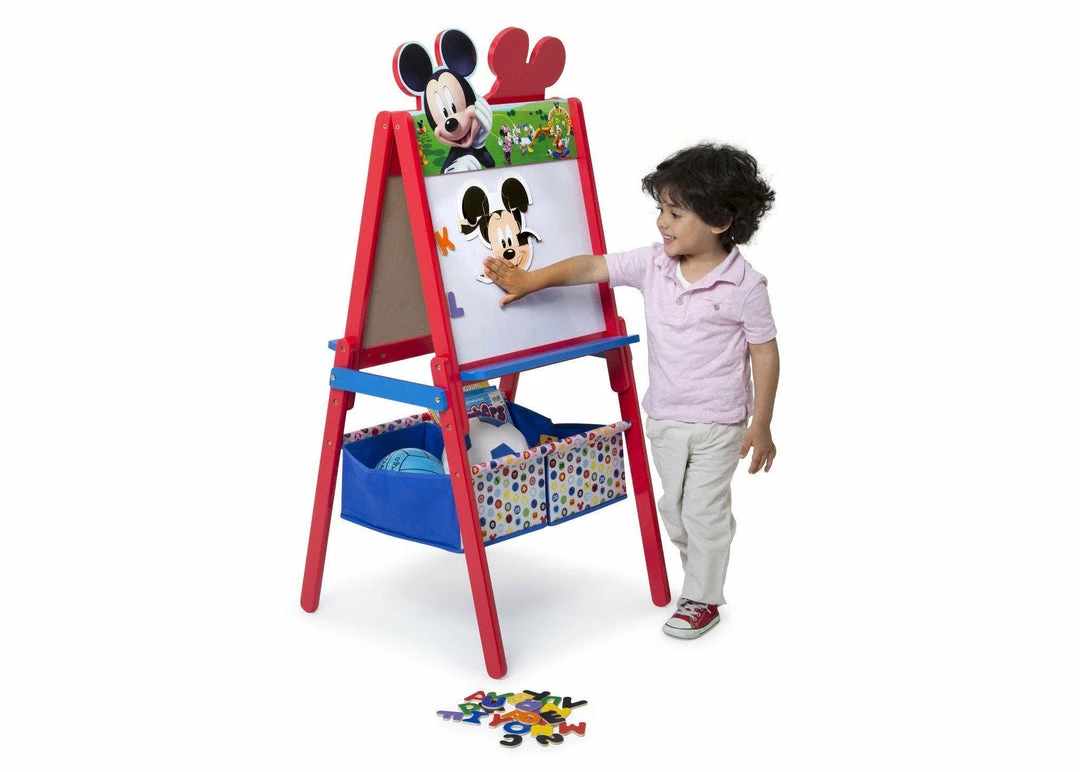 Delta Children Mickey Mouse Wooden Double Sided Activity Easel 6 Delta Children Mickey Mouse Wooden Double Sided Activity Easel