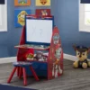 Delta Children PAW Patrol Deluxe Kids Art Table - Easel, Desk, Stool, Toy Organizer