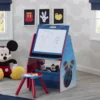 Delta Children Mickey Mouse Activity Center - Easel Desk With Stool & Toy Organizer Easels