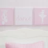 Delta Children Ballerina 3-Piece Canvas Wall Art Set For Girls