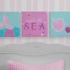 Delta Children Décor & Accessories Seashell 3-Piece Canvas Wall Art Set For Girls