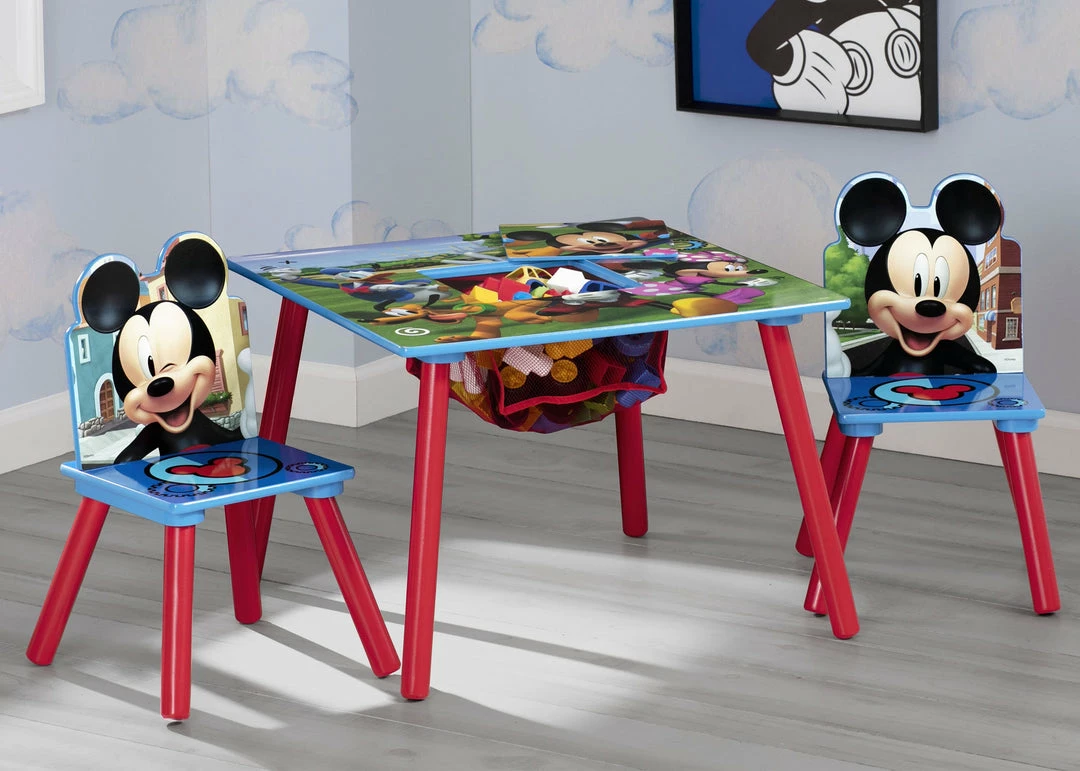 Delta Children Mickey Mouse Kids Table And Chair Set With Storage 4 Delta Children Mickey Mouse Kids Table And Chair Set With Storage