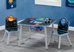 Delta Children Table & Chair Sets Space Adventures Kids Wood Table And Chair Set With Storage