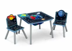 Delta Children Table & Chair Sets Space Adventures Kids Wood Table And Chair Set With Storage