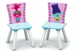Delta Children Trolls World Tour Table And Chair Set With Storage