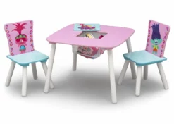 Delta Children Trolls World Tour Table And Chair Set With Storage