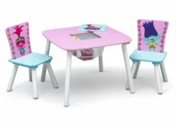 Delta Children Trolls World Tour Table And Chair Set With Storage
