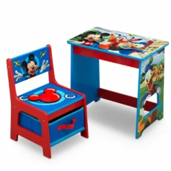 Delta Children Activity Desks Mickey Mouse Kids Wood Desk And Chair Set